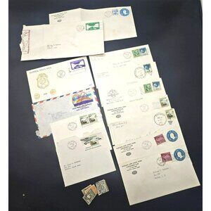 Vintage Lot Of Canal Zone Covers & Stamps 1970s-1980s Postal History LI3056